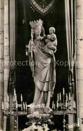 AK / Ansichtskarte Paris Statue de Notre Dame Kat. Paris