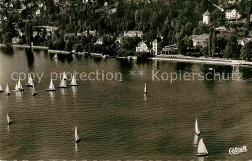 AK / Ansichtskarte ueberlingen Bodensee Hotelpension Waldburg Fliegeraufnahme  Kat. ueberlingen