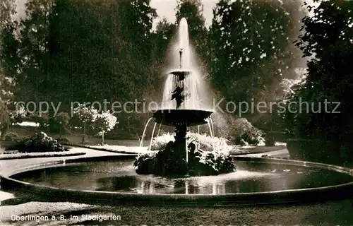 AK / Ansichtskarte ueberlingen Bodensee Brunnen Stadtgarten Fontaene  Kat. ueberlingen