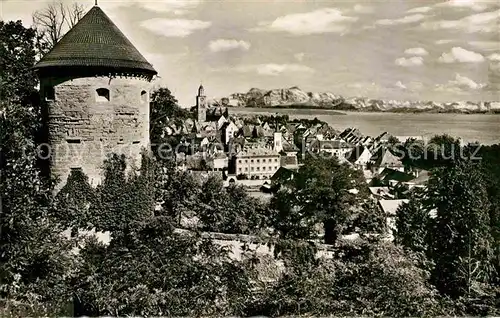 AK / Ansichtskarte ueberlingen Bodensee Panorama Alpen Kat. ueberlingen