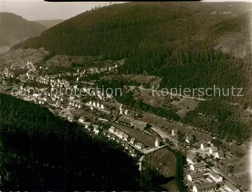 AK / Ansichtskarte Calmbach Enz Fliegeraufnahme Kat. Bad Wildbad