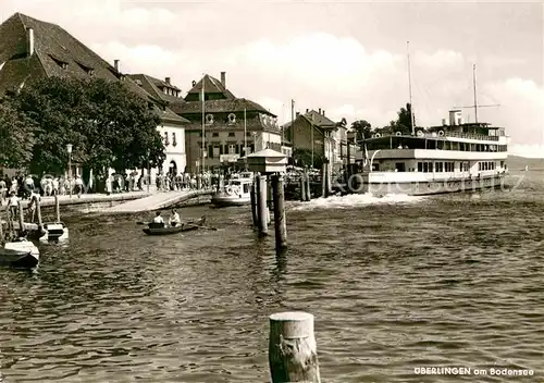 AK / Ansichtskarte ueberlingen Bodensee Faehrschiff Anlegestelle Kat. ueberlingen