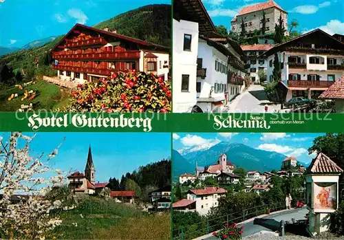 AK / Ansichtskarte Schenna Meran Hotel Gutenberg Kirche Teilansicht  Kat. Italien