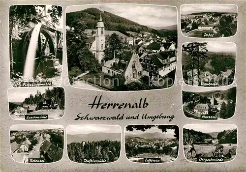 AK / Ansichtskarte Herrenalb Bad Marzell Frauenalb Bergschiede Loffenau Kat. Bad Herrenalb