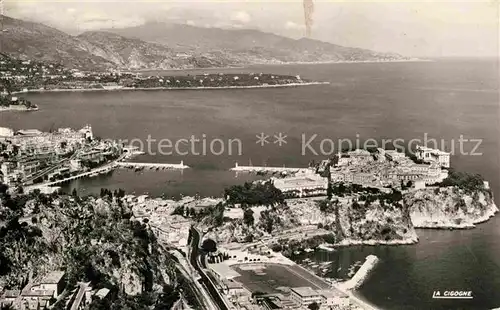 AK / Ansichtskarte Monaco Vue generale de la Principaute au loin Cap Martin Italie Kat. Monaco