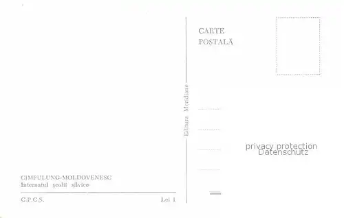 AK / Ansichtskarte Cimpulung Moldovenesc Internatul scolii silvice