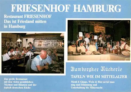 AK / Ansichtskarte Hamburg Restaurant Friesenhof  Kat. Hamburg