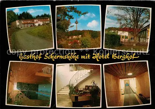 AK / Ansichtskarte Schermshoehe Hotel Berghof Gasthof Schermshoehe  Kat. Plech