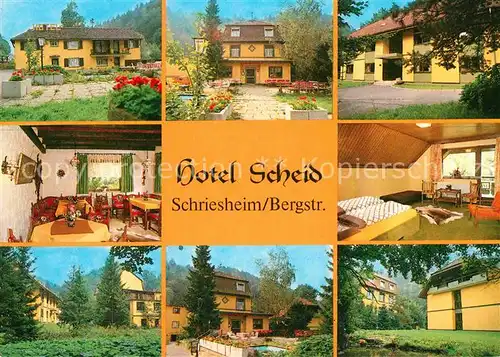 AK / Ansichtskarte Schriesheim Hotel Scheid  Kat. Schriesheim