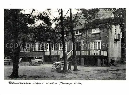 AK / Ansichtskarte Hanstedt Nordheide Walderholungsheim Lichtheil Kat. Hanstedt