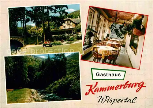 AK / Ansichtskarte Wispertal Gasthaus Kammerburg Kat. Lorch