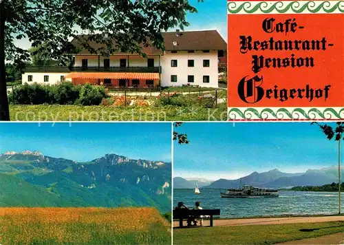 AK / Ansichtskarte Leitenberg Chiemgau Cafe Restaurant Pension Geigerhof  Kat. Frasdorf