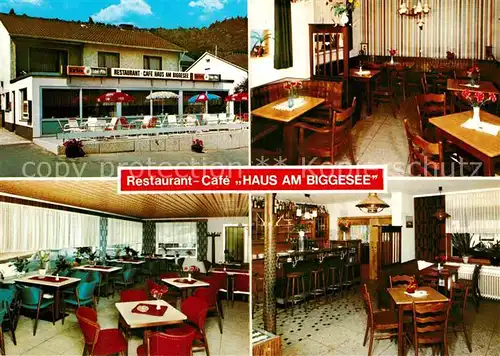 AK / Ansichtskarte Sondern Biggesee Restaurant Cafe Haus am Biggesee Kat. Olpe