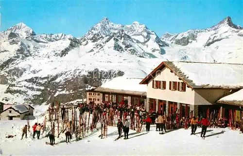 AK / Ansichtskarte Zermatt VS Berghaus Riffelberg Wintersportplatz Walliser Alpen Kat. Zermatt