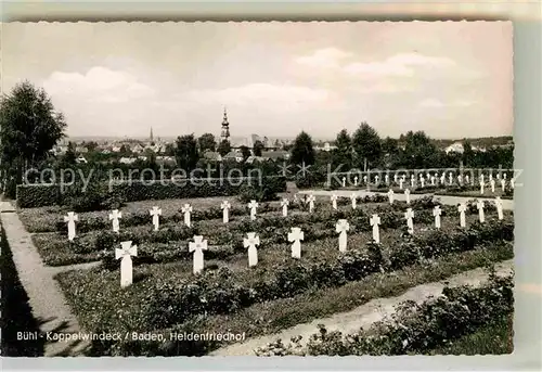 AK / Ansichtskarte Kappelwindeck Heldenfriedhof Kat. Buehl