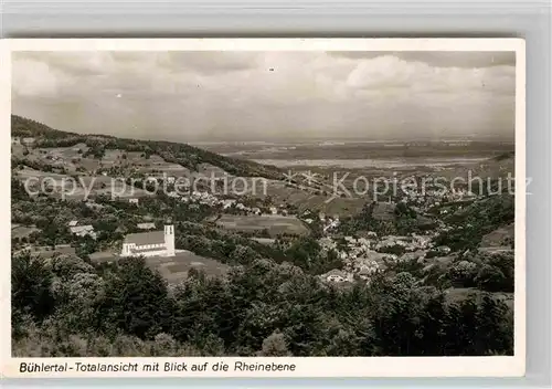 AK / Ansichtskarte Buehlertal Panorama mit Kirche Kat. Buehlertal