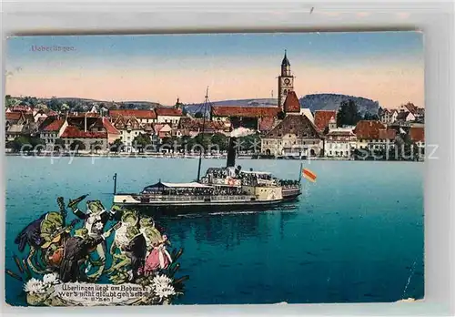 AK / Ansichtskarte ueberlingen Bodensee Faehrschiff Muenster Kat. ueberlingen