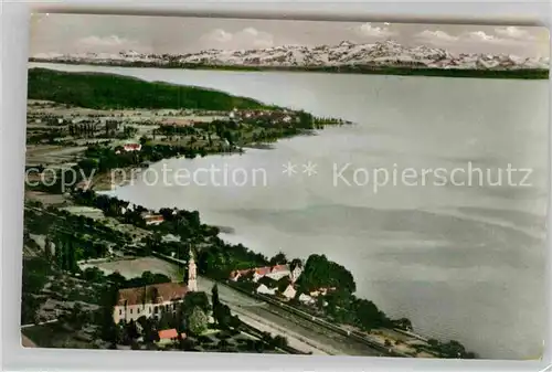 AK / Ansichtskarte Birnau Bodensee Fliegeraufnahme Kat. Uhldingen Muehlhofen