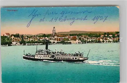 AK / Ansichtskarte ueberlingen Bodensee Faehrschiff Kat. ueberlingen