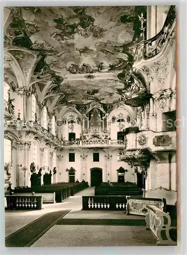 AK / Ansichtskarte Birnau Bodensee Cistercienserkloster Wallfahrtskirche Orgel Kirchenschiff Kat. Uhldingen Muehlhofen