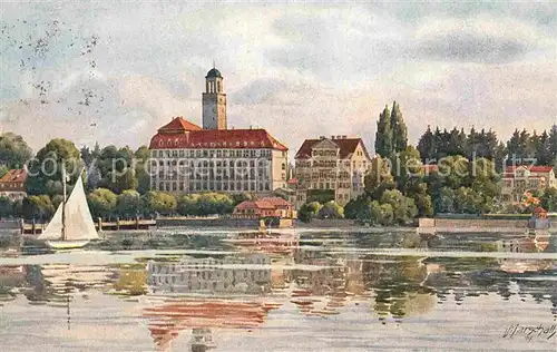 AK / Ansichtskarte Schachen Lindau Bad Kuenstlerkarte Marschall Kat. Lindau (Bodensee)