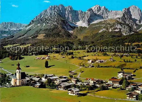 AK / Ansichtskarte Going Wilden Kaiser Tirol Fliegeraufnahme gegen Wildem Kaiser Kat. Going am Wilden Kaiser