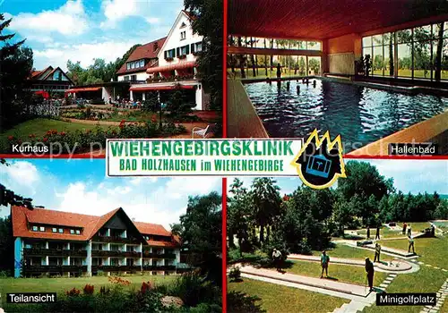 AK / Ansichtskarte Bad Holzhausen Luebbecke Wiehengebirgsklinik Hallenbad Kurhaus Minigolf Kat. Preussisch Oldendorf