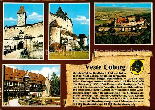 AK / Ansichtskarte Coburg Veste  Kat. Coburg