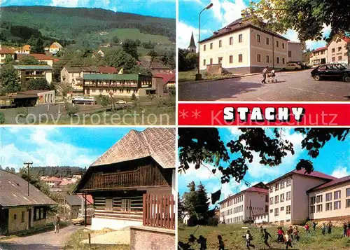 AK / Ansichtskarte Stachy Susice Okres Pachatice Teilansichten Kat. Stachau