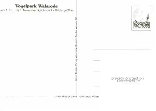 AK / Ansichtskarte Walsrode Lueneburger Heide Vogelpark Kat. Walsrode