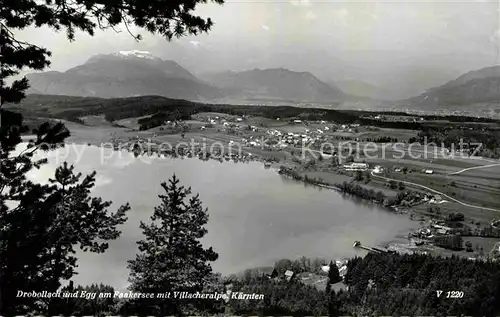 AK / Ansichtskarte Drobollach Faaker See und Egg mit Villacheralpe Alpen