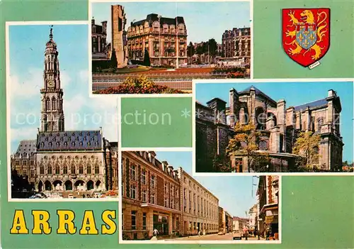 AK / Ansichtskarte Arras Pas de Calais Kirche Schloss  Palast Kat. Arras