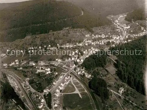 AK / Ansichtskarte Calmbach Enz Fliegeraufnahme Kat. Bad Wildbad