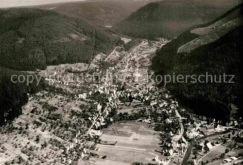 AK / Ansichtskarte Calmbach Enz Fliegeraufnahme Kat. Bad Wildbad