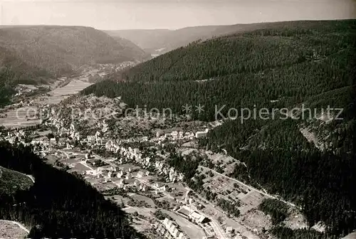 AK / Ansichtskarte Calmbach Enz Fliegeraufnahme Kat. Bad Wildbad