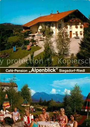 AK / Ansichtskarte Siegsdorf Oberbayern Cafe Alpenblick Kat. Siegsdorf