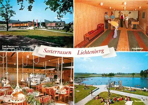 AK / Ansichtskarte Lichtenberg Oberfranken Cafe Restaurant Seeterrassen Kat. Lichtenberg
