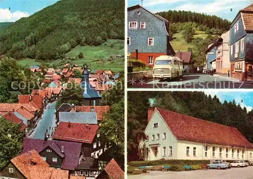 AK / Ansichtskarte Giessuebel Schleusegrund Ortsmitte Teilansicht Kulturhaus Kat. Schleusegrund