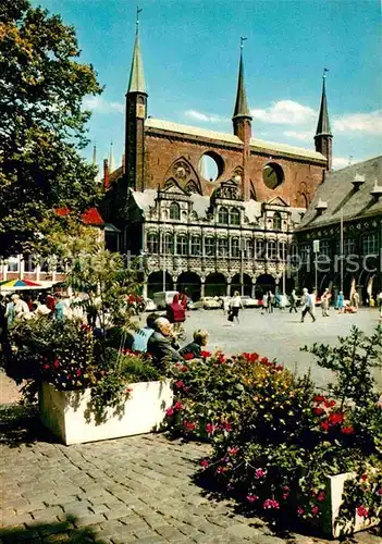 AK / Ansichtskarte Luebeck Marktplatz Rathaus Kat. Luebeck