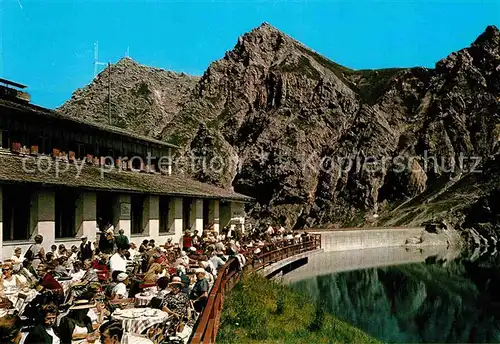 AK / Ansichtskarte Luenersee Vorarlberg Douglas Huette Terrasse Kat. Vandans