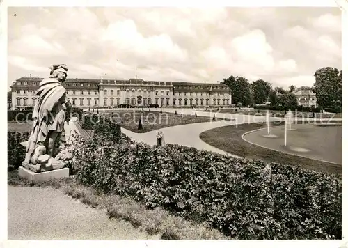 AK / Ansichtskarte Ludwigsburg Wuerttemberg Barocke Gartenanlage an der Suedfront des Schlosses