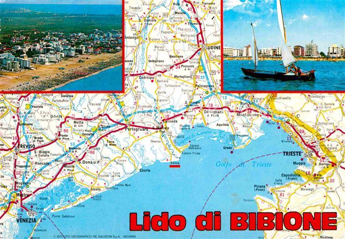 Bibione Karte Italien