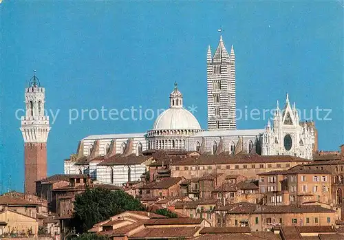 AK / Ansichtskarte Siena Cattedrale e la Torre del Mangia Kat. Siena