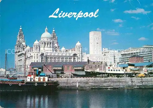 AK / Ansichtskarte Liverpool Maritime Museum Liver and Cunard Buildings Kat. Liverpool