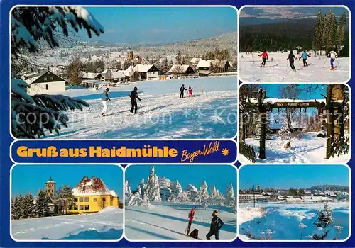 AK / Ansichtskarte Haidmuehle Panorama Skipisten Max Pangerl Garten Kat. Haidmuehle