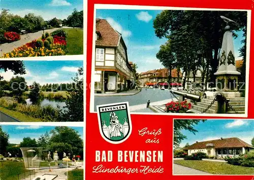 AK / Ansichtskarte Bad Bevensen Teilansichten Denkmal Park Restaurant Kat. Bad Bevensen