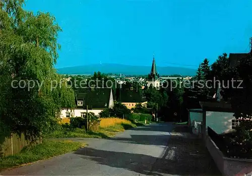 AK / Ansichtskarte Schwarzenbach Saale mit Kornberg vom Hopfengarten Kat. Schwarzenbach a.d.Saale