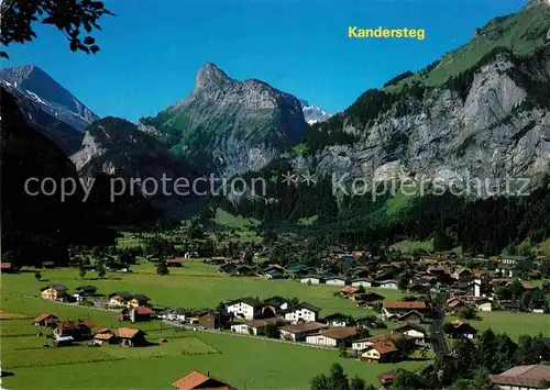 AK / Ansichtskarte Kandersteg BE Gesamtansicht mit Alpenpanorama Kat. Kandersteg