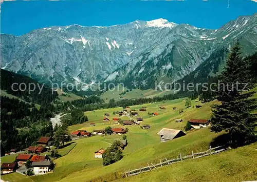 AK / Ansichtskarte Stiegelschwand Adelboden Panorama mit Albristhorn Berner Voralpen Kat. Adelboden