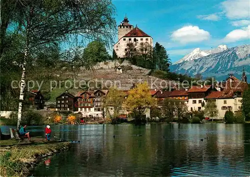 AK / Ansichtskarte Werdenberg mit Schloss und Alpstein Kat. Werdenberg